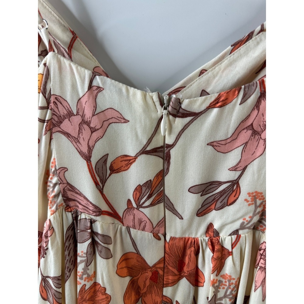 Petal + Pup Floral Twist Maxi Dress Resort Whimsical Wedding Sundress Size 4 - Picture 11 of 13